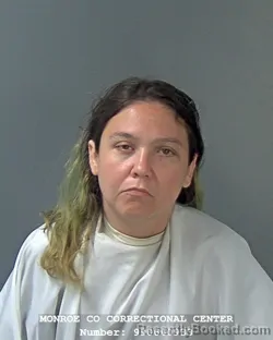 Mugshot of Gabrielle Sue Todd booked in Monroe County, Indiana on September 9, 2026