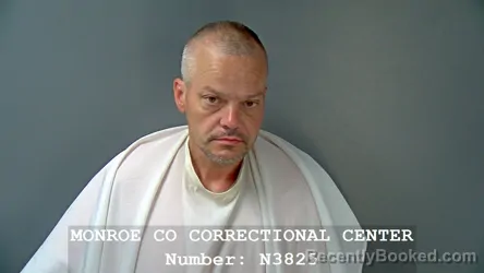 Booking photo from Monroe County, Indiana