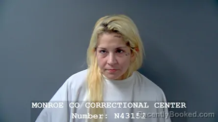 Mugshot of MEGAN RYAN LUCAS booked in Monroe County, Indiana on March 20, 2026