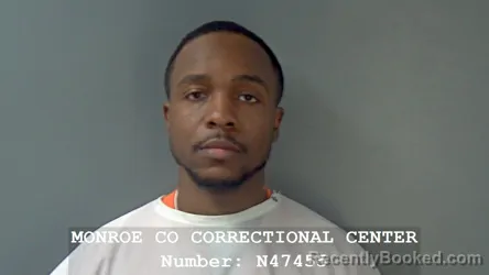 Mugshot of MIKIEAL DESHAWN LEE STRAHAM booked in Monroe County, Indiana on March 5, 2026