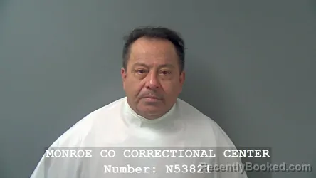 Mugshot of OSCAR D SANCHEZ booked in Monroe County, Indiana on April 2, 2026