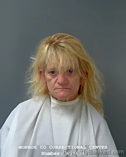 Mugshot of KRIS ANN JOHNSON booked in Monroe County, Indiana on July 9, 2026