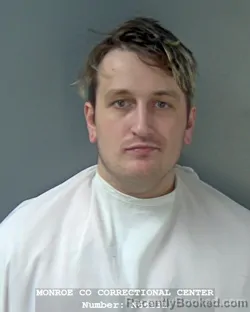 Booking photo from Monroe County, Indiana