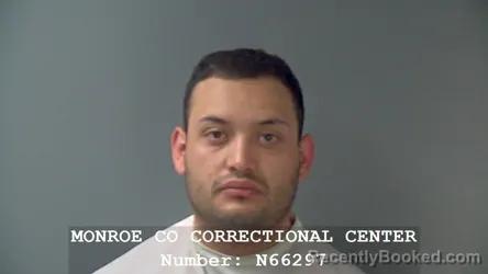 Mugshot of MARCO SALAZAR booked in Monroe County, Indiana on June 24, 2026