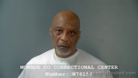 Booking photo from Monroe County, Indiana