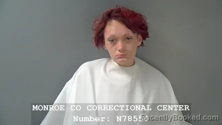 Mugshot of RAVEN ELISE STATEN booked in Monroe County, Indiana on May 21, 2026