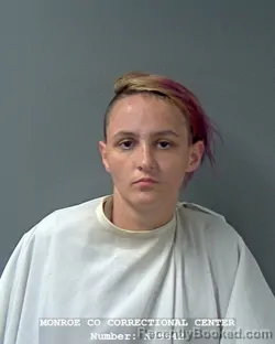 Mugshot of Michaela Dawn Hebert booked in Monroe County, Indiana on August 24, 2026