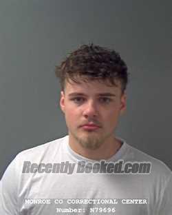 Booking photo from Monroe County, Indiana