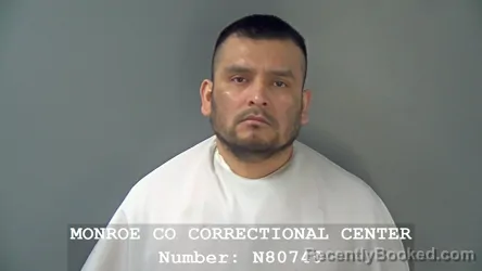 Mugshot of PABLO CASTILLO MARTINEZ booked in Monroe County, Indiana on April 23, 2026