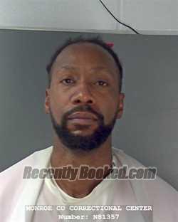 Booking photo from Monroe County, Indiana