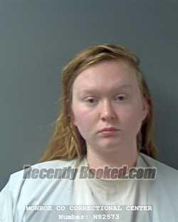 Booking photo from Monroe County, Indiana