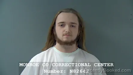 Booking photo from Monroe County, Indiana