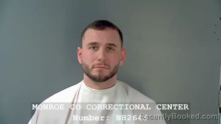 Booking photo from Monroe County, Indiana