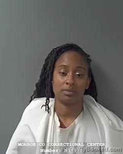 Mugshot of Lashayla Alexander booked in Monroe County, Indiana on October 23, 2026