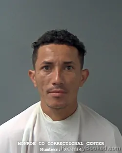 Mugshot of LUIS A GARCIA GOMEZ booked in Monroe County, Indiana on July 14, 2026