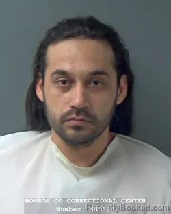 Booking photo from Monroe County, Indiana