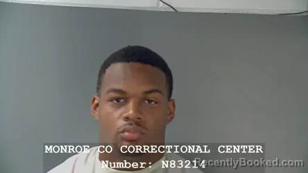 Booking photo from Monroe County, Indiana