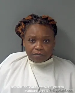 Mugshot of Kenyetta Sanders booked in Monroe County, Indiana on August 28, 2026