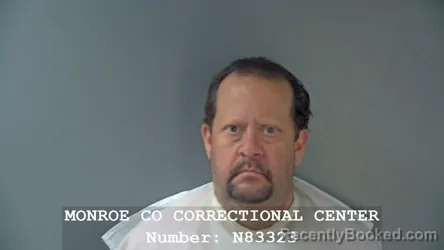 Mugshot of Joseph Mark Leeberg booked in Monroe County, Indiana on August 28, 2026