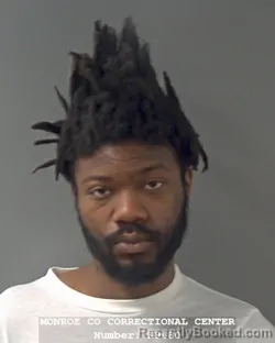 Mugshot of JEROME DYRELL JONES booked in Monroe County, Indiana on March 28, 2026