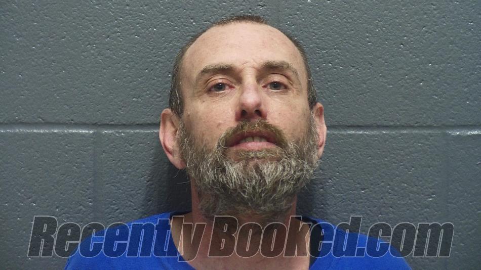 Booking photo from Montgomery County, Indiana