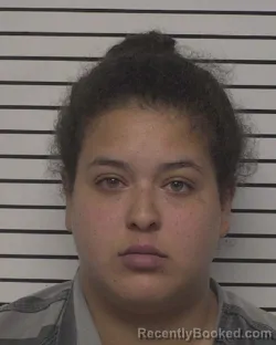 Mugshot of MIA CHRISTINA SANTOS booked in Iredell County, North Carolina on April 1, 2026