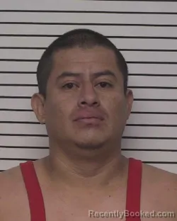 Mugshot of Victor Manuel Hernandez-Estrada booked in Iredell County, North Carolina on August 23, 2026