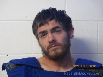 Mugshot of Austin B Alspaugh booked in Orange County, Indiana on March 27, 2026