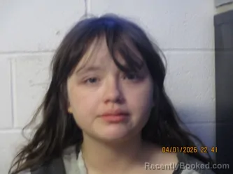 Mugshot of Arriana N Stroud booked in Orange County, Indiana on April 1, 2026