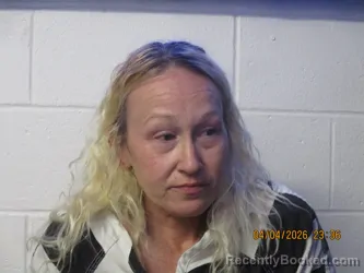 Mugshot of CHERYL L THOMAS booked in Orange County, Indiana on April 4, 2026