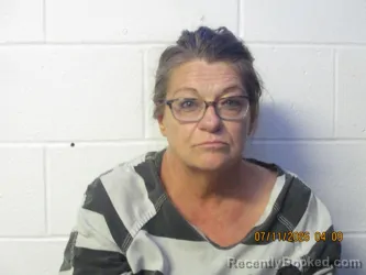 Mugshot of Lisa G Brown booked in Orange County, Indiana on July 10, 2026