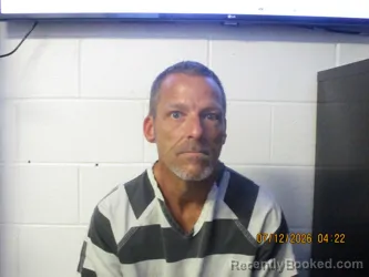 Mugshot of JAMES A HARDIN booked in Orange County, Indiana on July 11, 2026