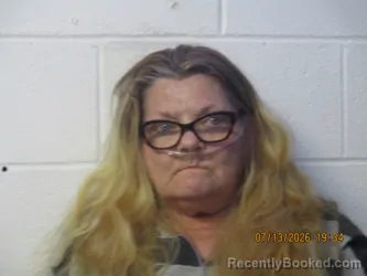 Mugshot of Ronda S Hinders booked in Orange County, Indiana on July 13, 2026