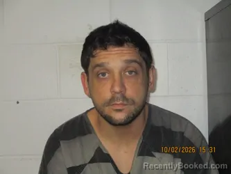 Mugshot of Zachary R Edwards booked in Orange County, Indiana on October 2, 2026