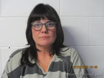 Mugshot of Jennifer M Kincaid booked in Orange County, Indiana on October 22, 2026