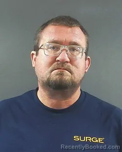 Mugshot of STEPHEN JOSEPH BURNS booked in Posey County, Indiana on July 14, 2026