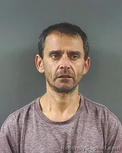 Mugshot of George August Bollinger booked in Posey County, Indiana on August 26, 2026