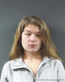 Mugshot of Olivia Laine Robey booked in Posey County, Indiana on August 27, 2026