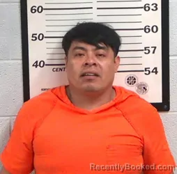 Mugshot of Juan Diaz Diaz booked in Jackson County, North Carolina on August 20, 2026