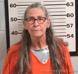 Mugshot of Joyce Ann Burchfield booked in Jackson County, North Carolina on October 23, 2026