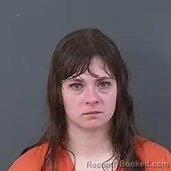 Mugshot of Haylee Michelle Parrish booked in Putnam County, Indiana on June 24, 2026
