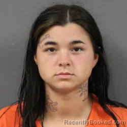 Mugshot of Layla Marie Blount booked in Putnam County, Indiana on April 19, 2026