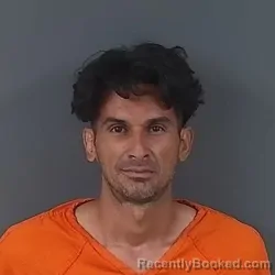 Mugshot of Heixmer Jose Aranguren Suarez booked in Putnam County, Indiana on July 8, 2026