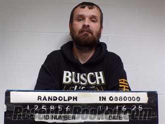 Booking photo from Randolph County, Indiana