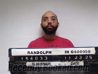Booking photo from Randolph County, Indiana