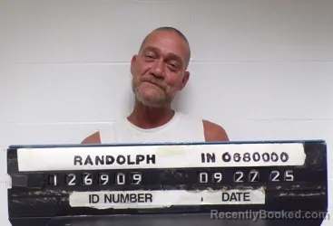 Mugshot of Spencer A Riser booked in Randolph County, Indiana on April 4, 2026