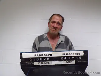 Mugshot of Adrian Michael Patterson booked in Randolph County, Indiana on April 17, 2026