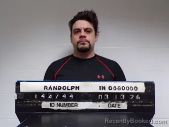 Mugshot of Juan Onel Vargas booked in Randolph County, Indiana on April 3, 2026