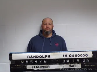 Mugshot of Thomas S Holden booked in Randolph County, Indiana on April 19, 2026