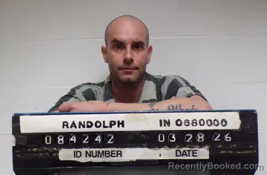 Mugshot of Michael Wayne Piatt booked in Randolph County, Indiana on March 28, 2026